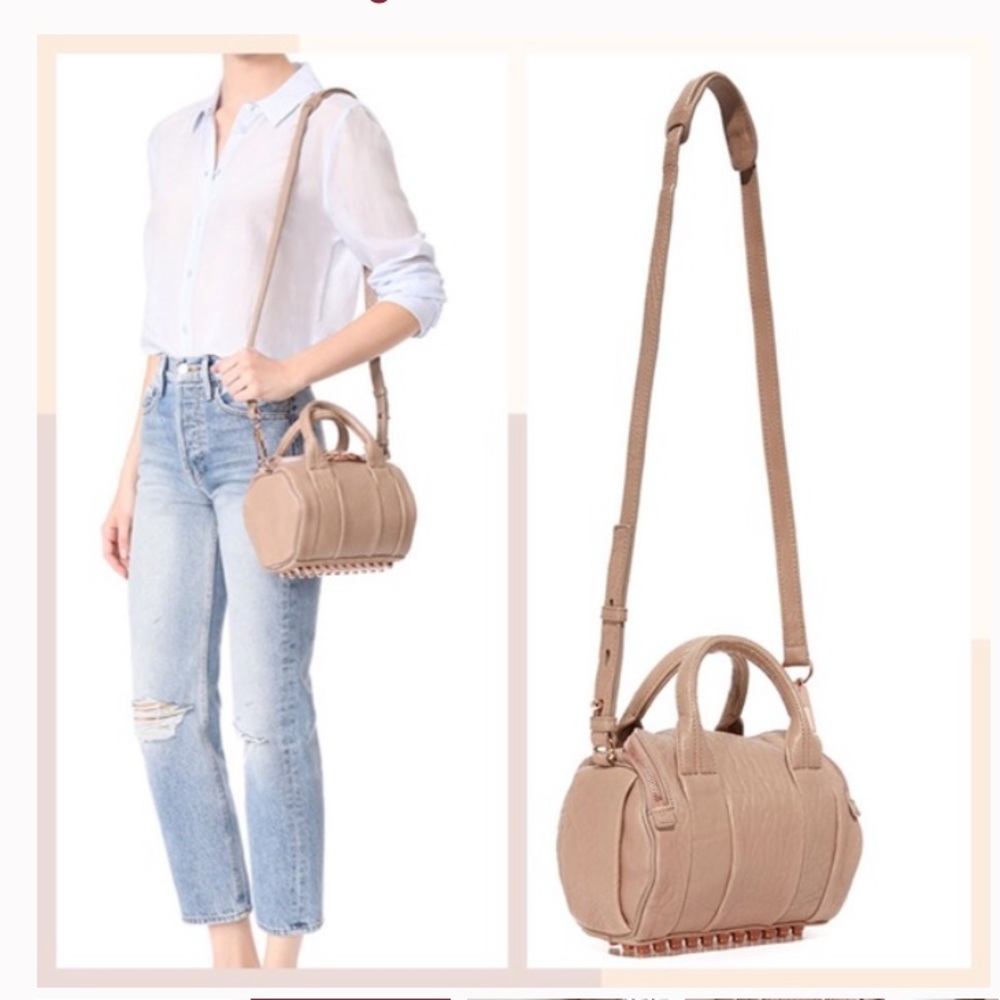 Alexander Wang leather nude purse